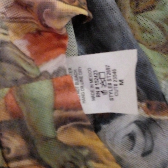 Renaissance print mesh shirt - Picture 2 of 2